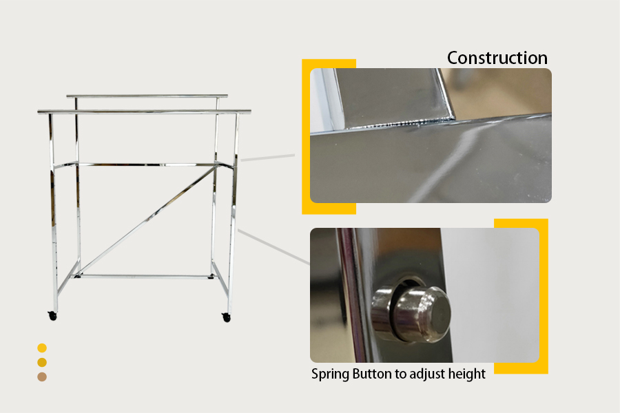 Double rail clothing rack