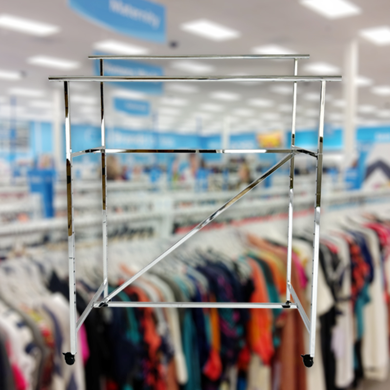 Chrome garment rack