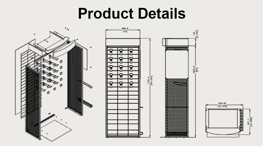 Custom metal display rack