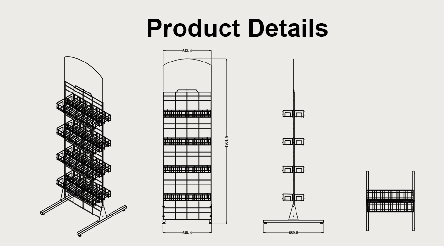 Metal snack stand