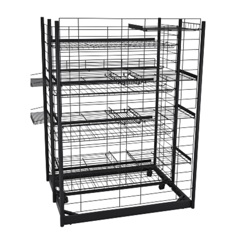 Versatile and Durable Snack Display Rack for Shopping Malls