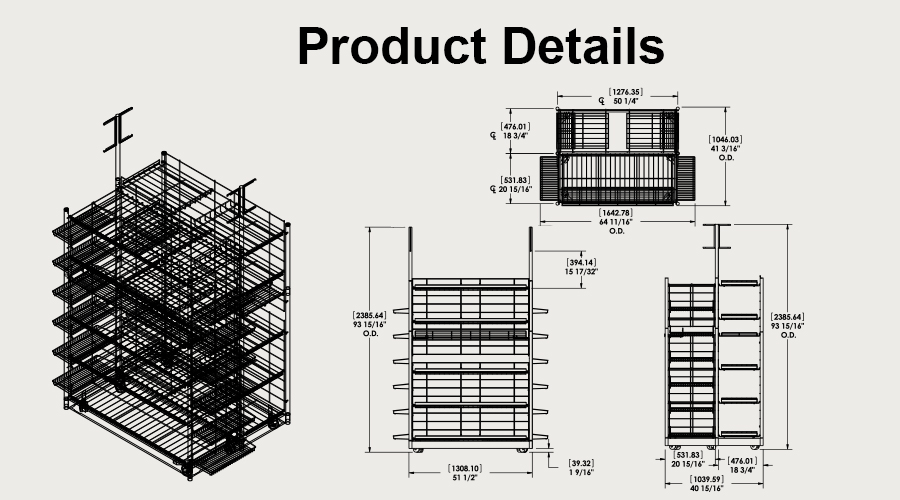 Adjustable wire rack