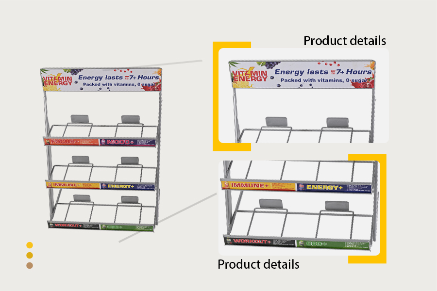 Countertop Beverage Display Rack