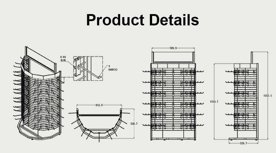 Semi-Circular Display Rack