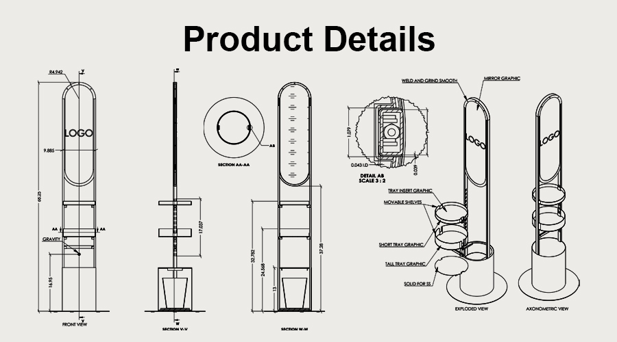 Vertical Display Rack