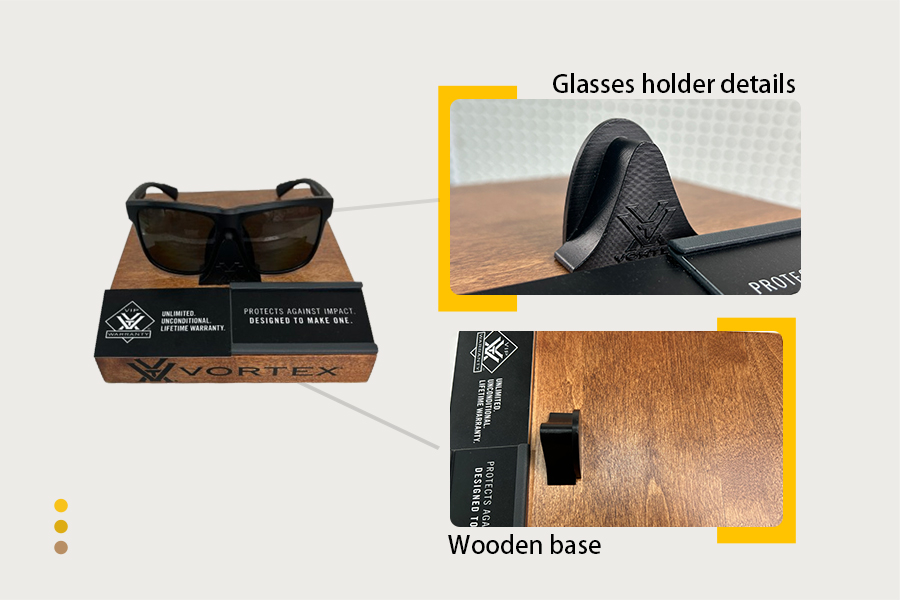 Wooden Eyewear Display Stand