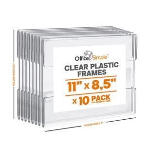 Không có công cụ treo tường Giá đỡ bảng hiệu acrylic trong suốt
