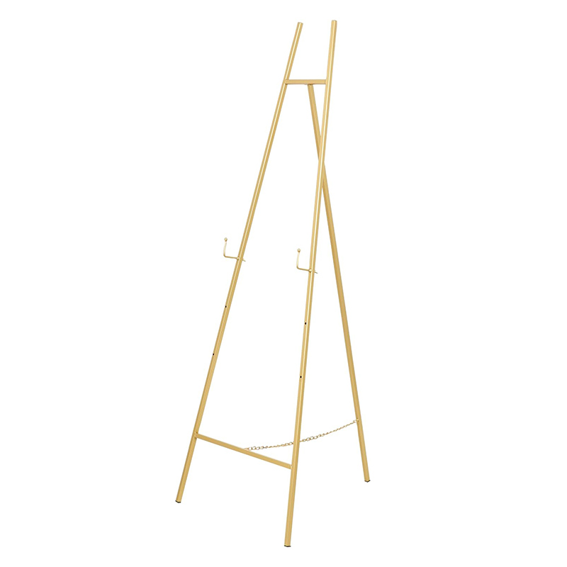 Elegant Gold Geometric Adjustable Display Stand