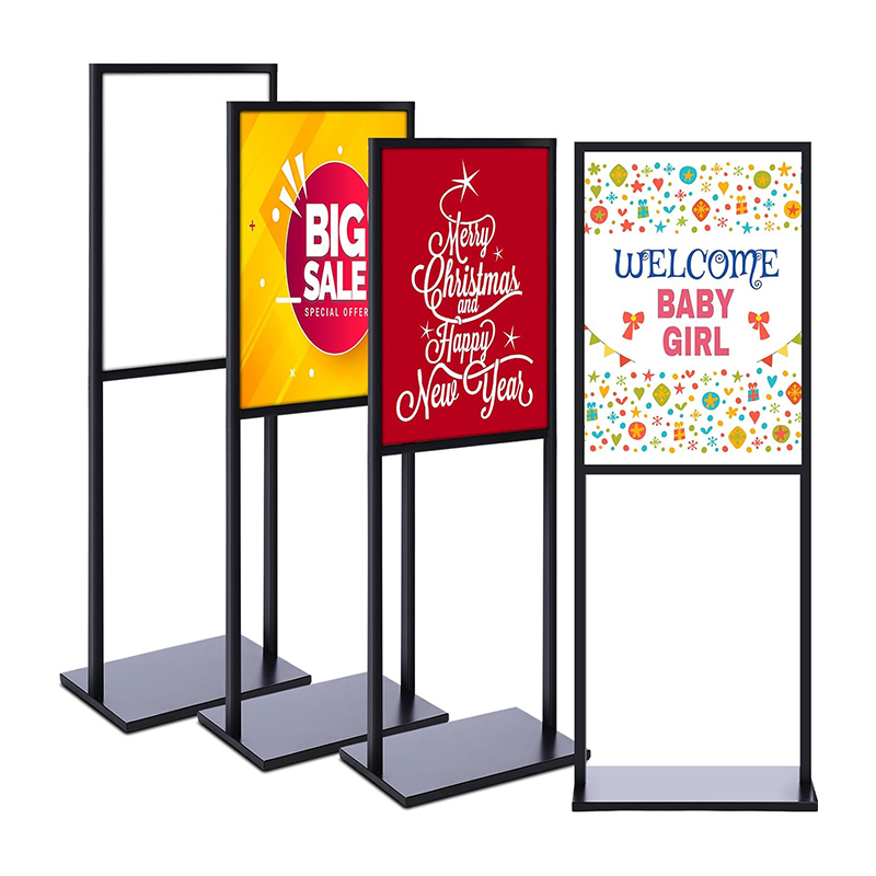 Double-Sided Display Holder na may Non-Slip Base