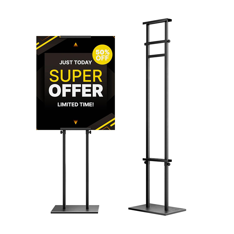 Heavy Duty Adjustable Metal Pedestal Sign Stand