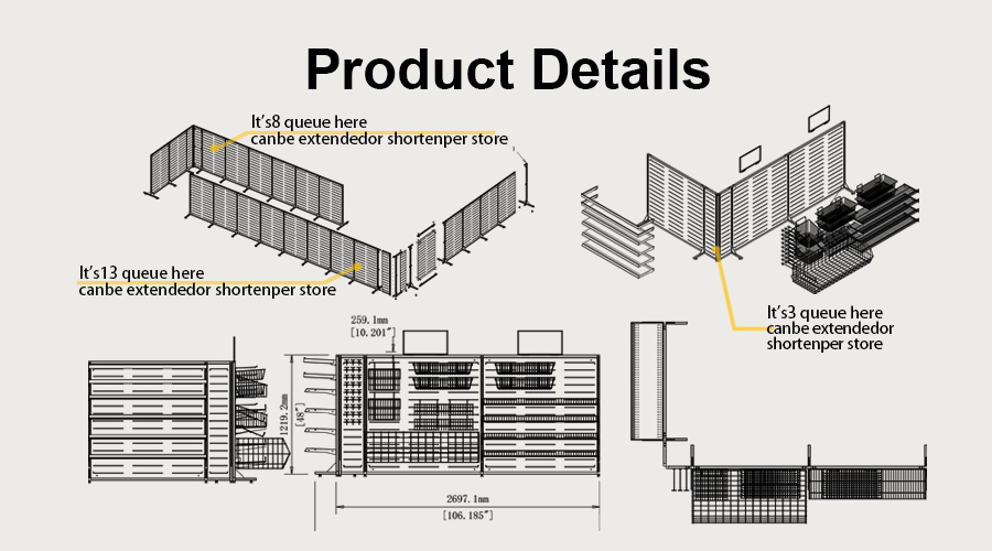 Multi-functional Combinable Display Rack