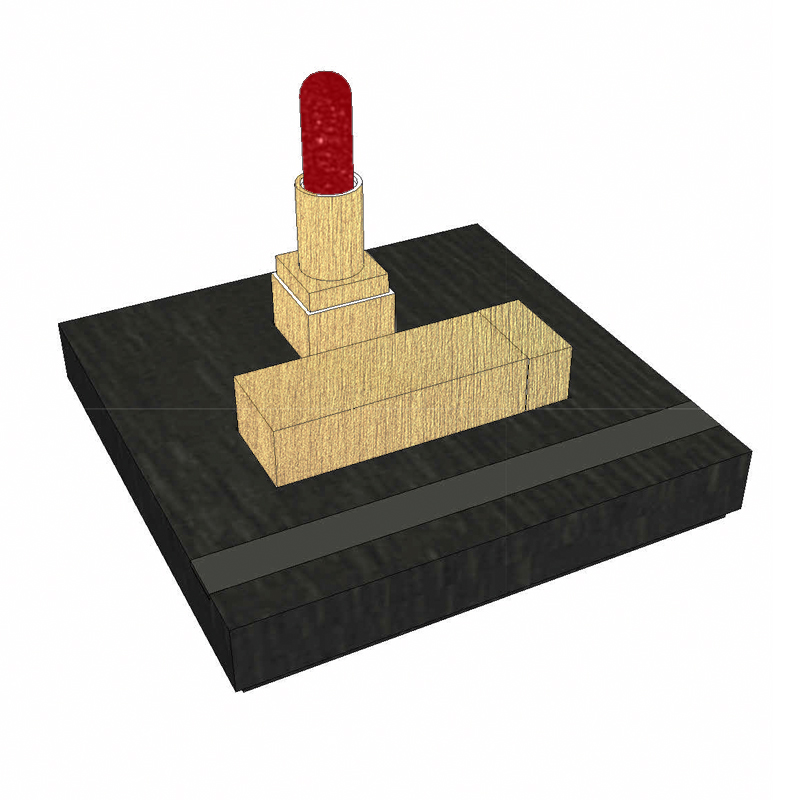 Mini Lipstick Display Stand