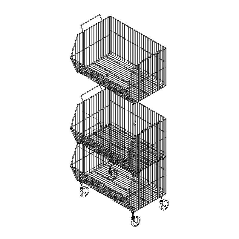 High-Quality Multifunctional Freestanding Supermarket Snacks Shelf