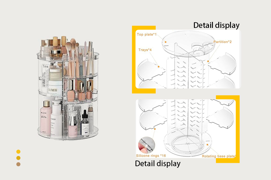 Rotating Makeup Organizer