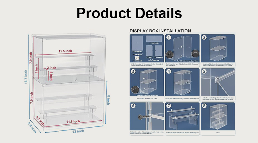 2-Layer Display Cabinet