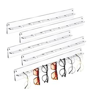 Wandmontiertes Präsentationsregal für Sonnenbrillen aus Acryl
