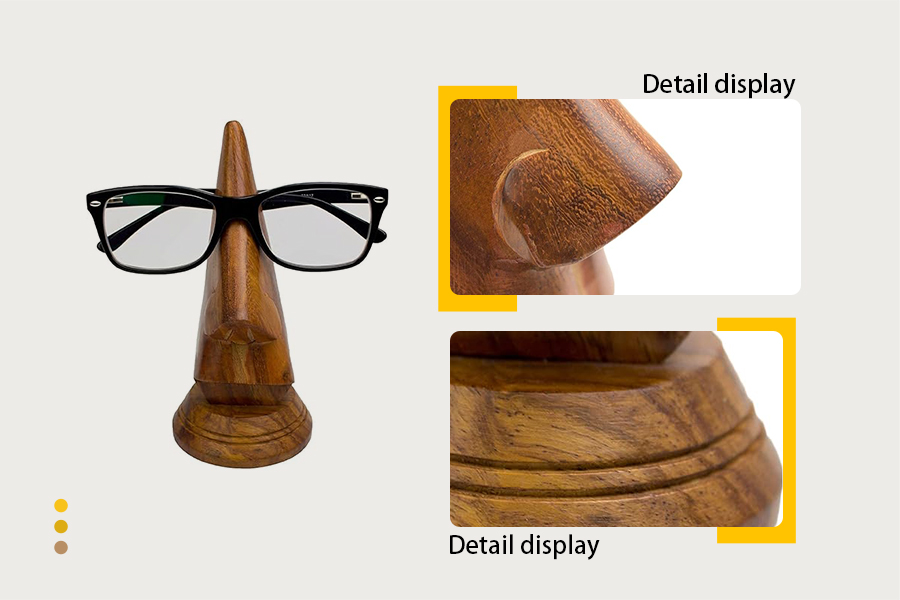 Wooden Eyeglass Holder