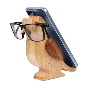 Custom Bird-Shaped Wooden Eyeglass Holder