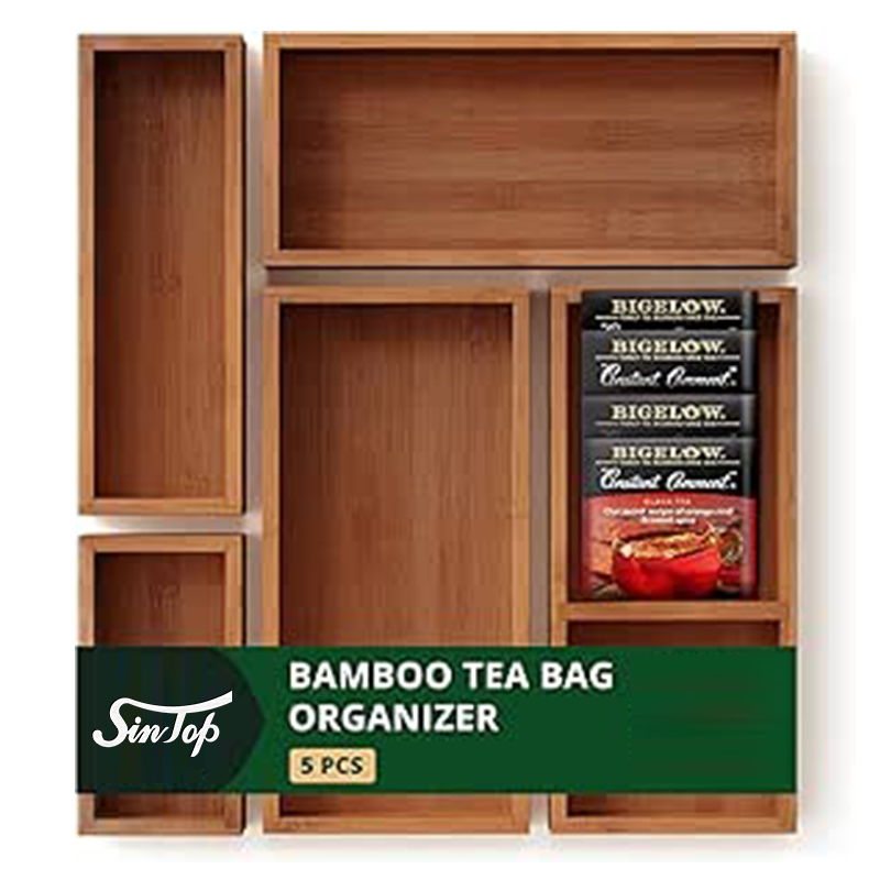 Bamboo Jewelry Organizer Box Set