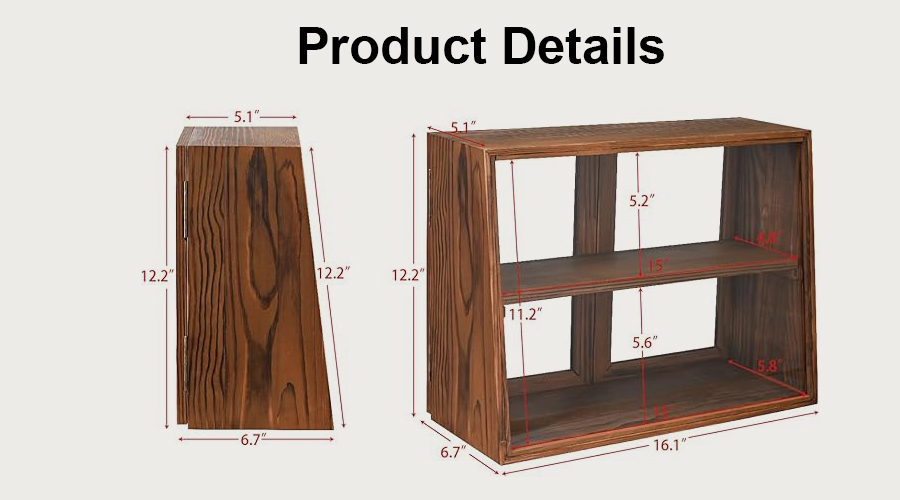 Wooden Jewelry Display Case