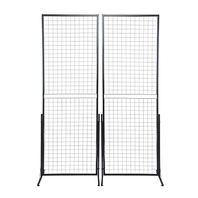 Foldable Grid Wall Panel Display Rack