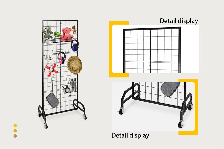 Double-Sided Gridwall Display Rack