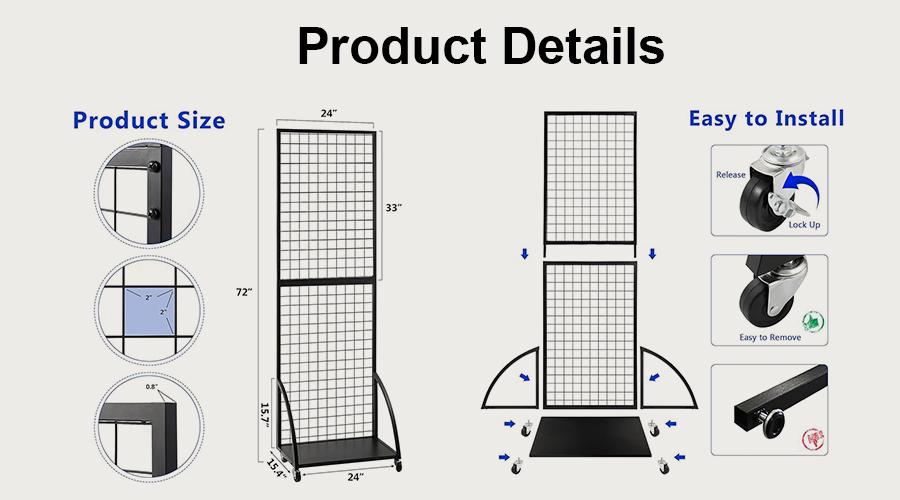 Wire Grid Panel for Retail