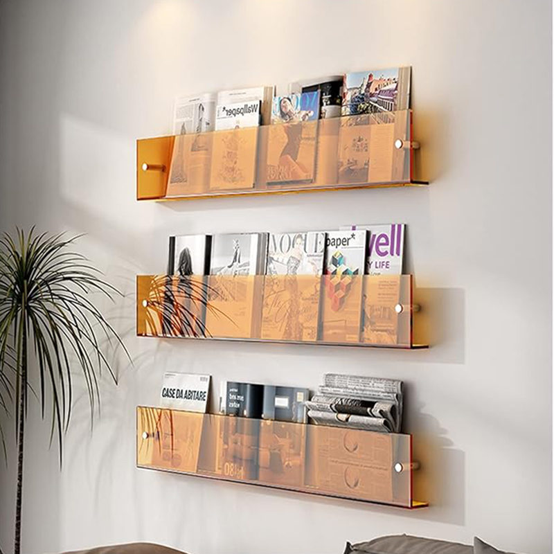 Wall-Mounted Book Hanging Display Rack