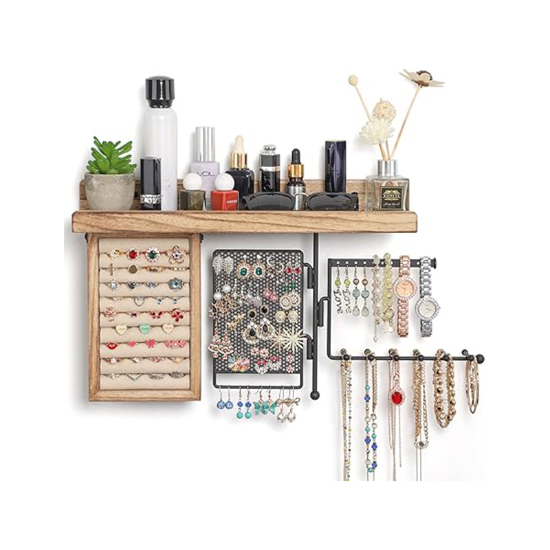 Large Capacity Wall-Mounted Jewelry Display Rack