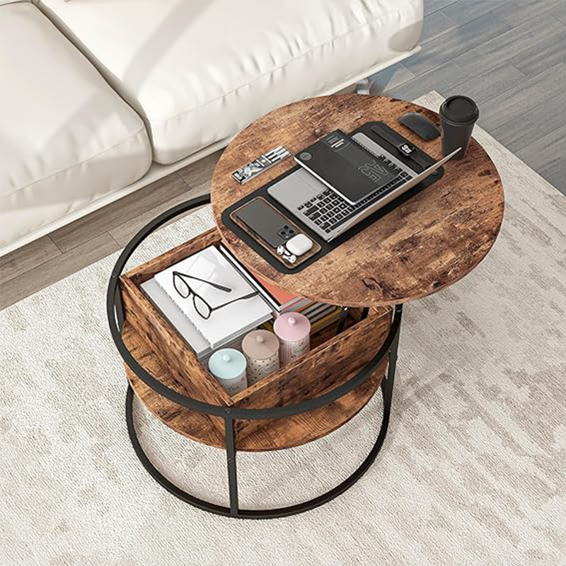 Modern Lift-Top Round Coffee Table with Hidden Storage Manufacturers, Modern Lift-Top Round Coffee Table with Hidden Storage Factory, Supply Modern Lift-Top Round Coffee Table with Hidden Storage Retail Solution