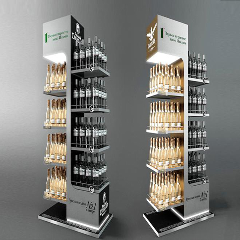 Metal display racks