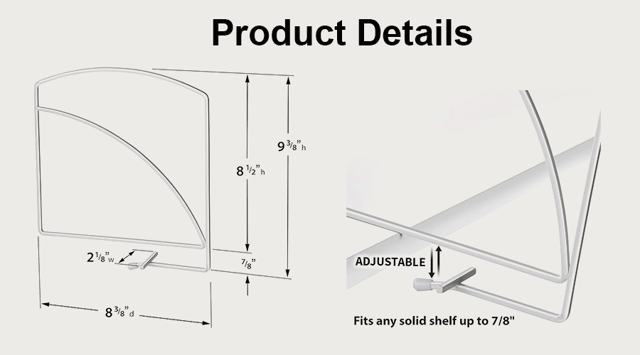 Metal Shelf Dividers for Closet Organization