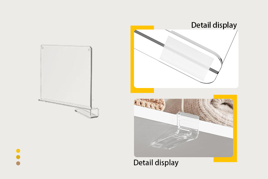 Clear Shelf Divider