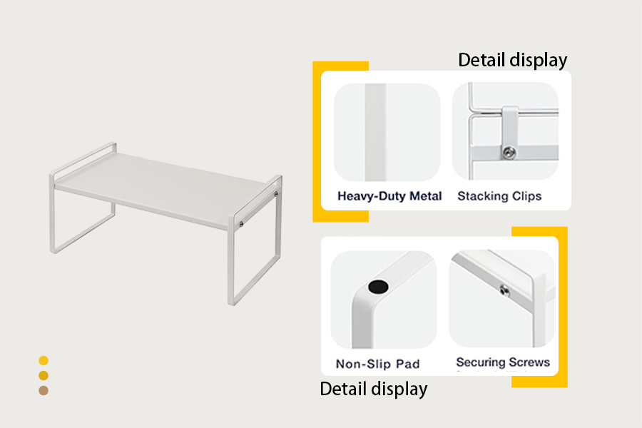 Stackable Metal Shelf Rack