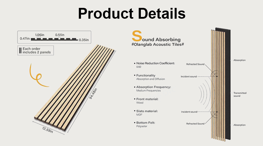 Acoustic Slatwall Panels for Store Decor