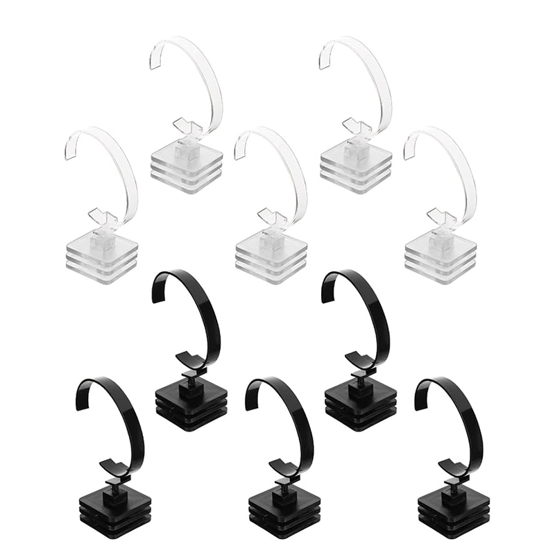 10-Piece Acrylic Watch Display Rack