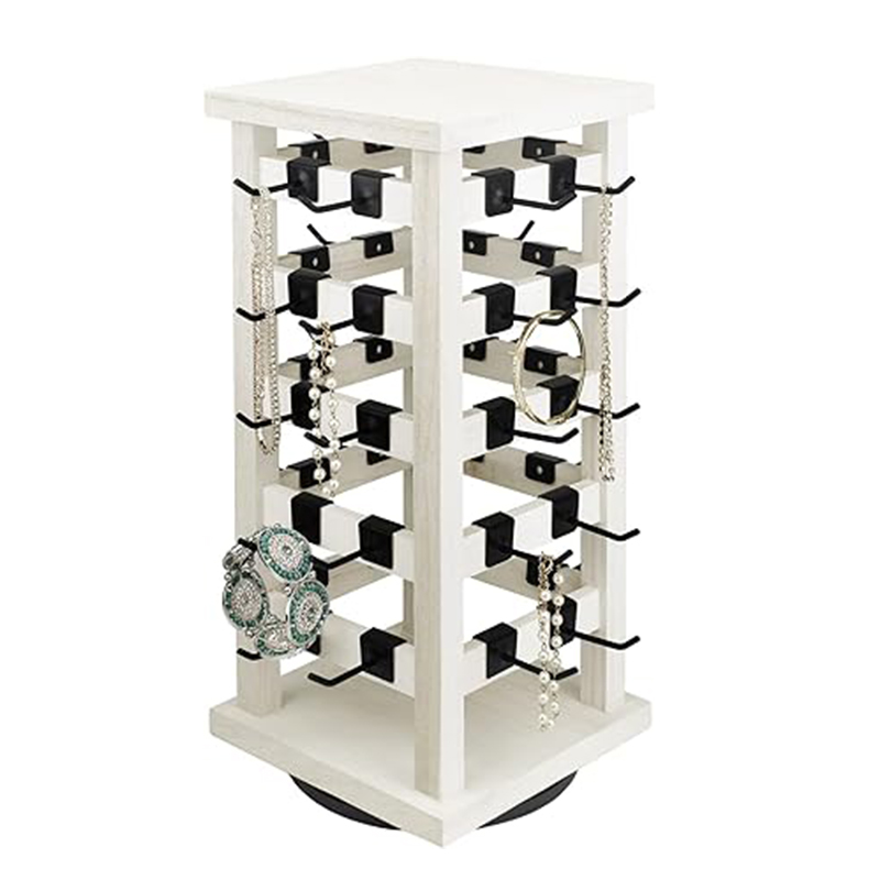 Counter Rotating Wooden Jewelry Display Rack Manufacturers, Counter Rotating Wooden Jewelry Display Rack Factory, Supply Counter Rotating Wooden Jewelry Display Rack Retail Solution