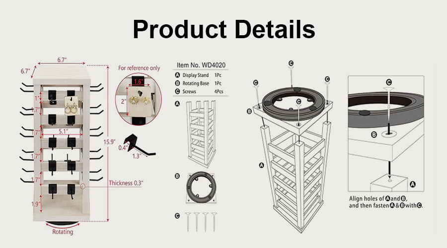 Countertop Jewelry Display Rack