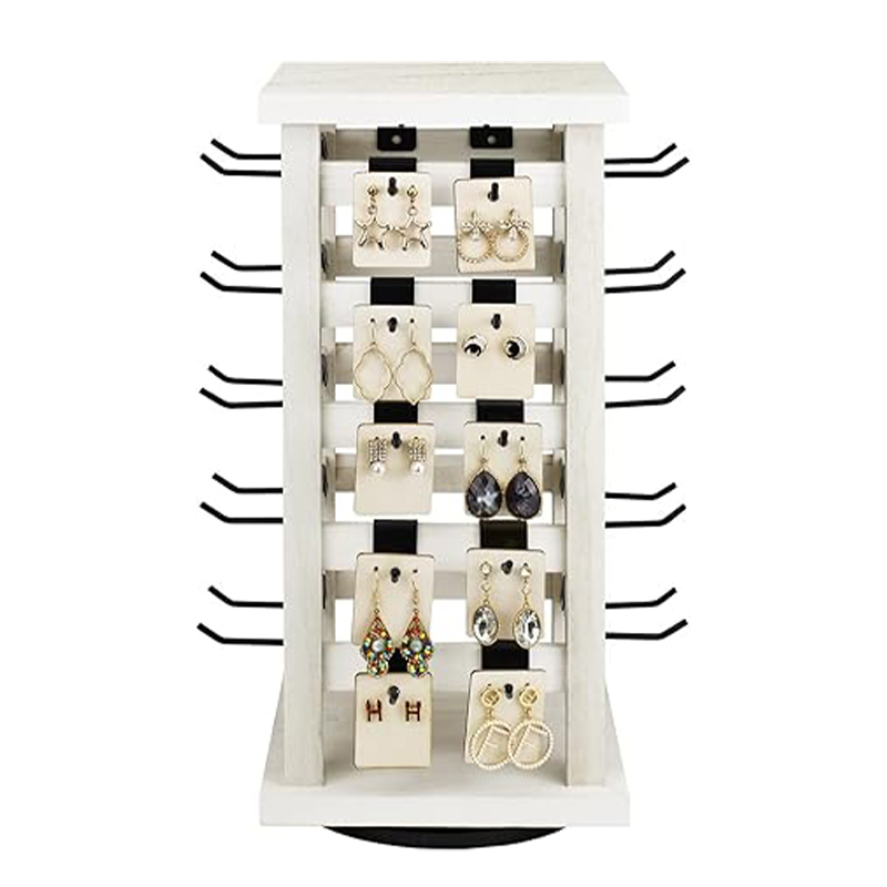 5-Tier Wooden Earring Display Rack