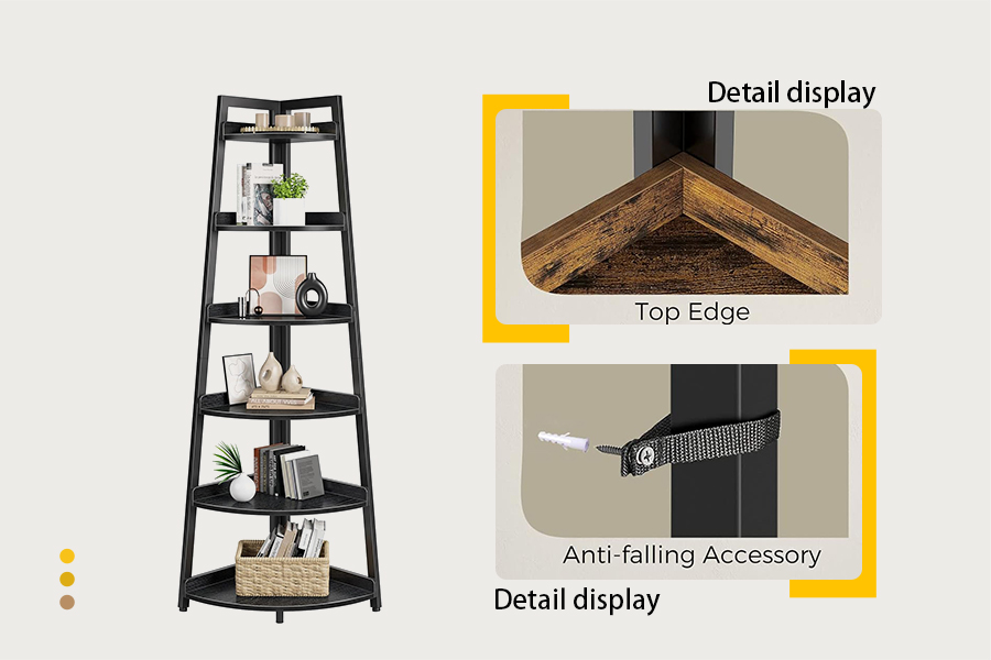 Corner shelving unit