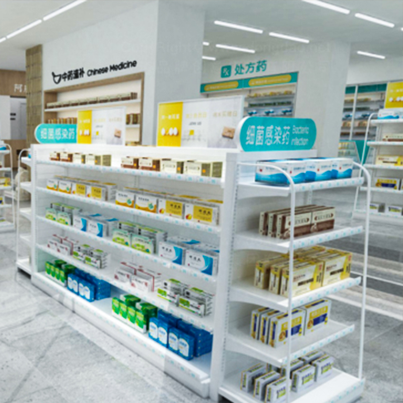 pharmaceutical display racks