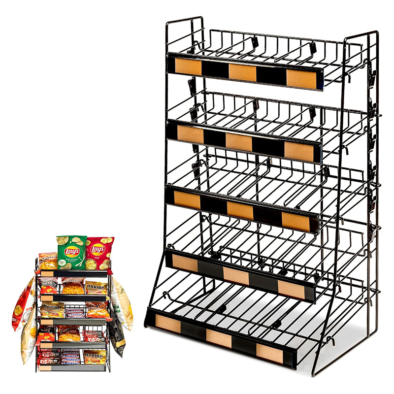 5-Tier Candy Display Rack for Retail