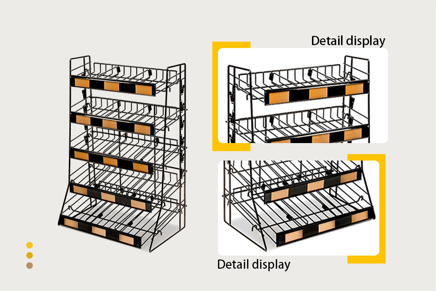 5-Tier Candy Display Rack for Retail Manufacturers, 5-Tier Candy Display Rack for Retail Factory, Supply 5-Tier Candy Display Rack for Retail Retail Solution