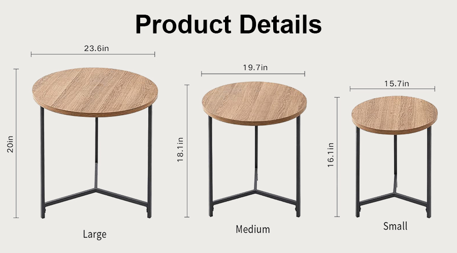 Wood Round Nesting Coffee Tables Manufacturers, Wood Round Nesting Coffee Tables Factory, Supply Wood Round Nesting Coffee Tables Retail Solution