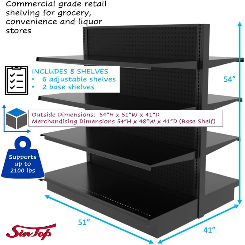 Heavy-Duty Gondola Shelving for Retail Stores Manufacturers, Heavy-Duty Gondola Shelving for Retail Stores Factory, Supply Heavy-Duty Gondola Shelving for Retail Stores Retail Solution