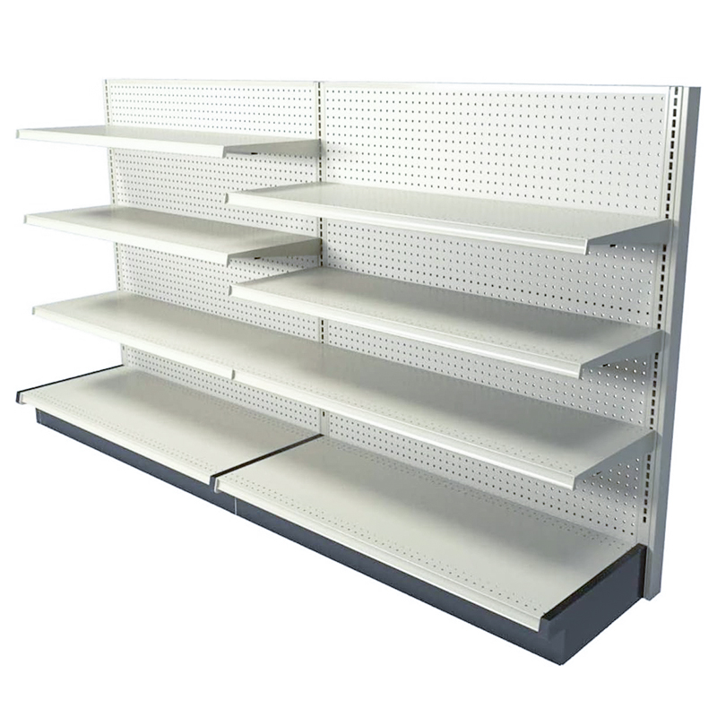 Customizable Gondola Shelving Display for Retail Stores