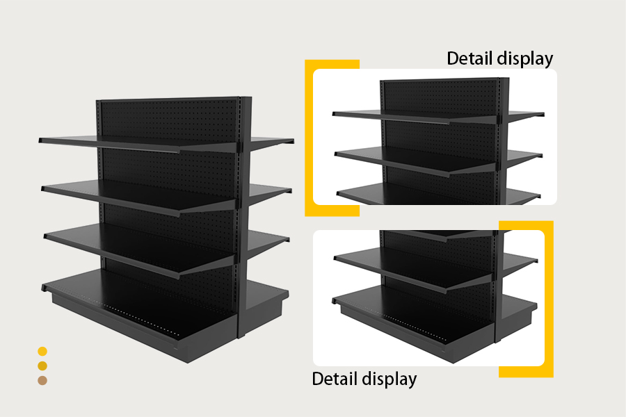 Heavy-duty gondola shelving