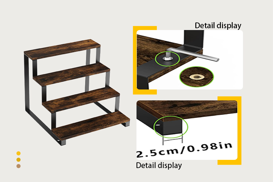 4-Tier Wooden Display Riser Stand Manufacturers, 4-Tier Wooden Display Riser Stand Factory, Supply 4-Tier Wooden Display Riser Stand Retail Solution