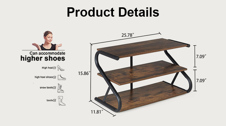 3-Tier Z-Frame Wooden Shoe Rack Manufacturers, 3-Tier Z-Frame Wooden Shoe Rack Factory, Supply 3-Tier Z-Frame Wooden Shoe Rack Retail Solution