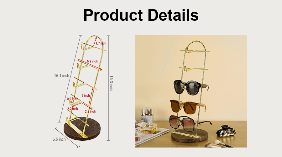 5-Tier Gold Metal Sunglasses Display Stand Manufacturers, 5-Tier Gold Metal Sunglasses Display Stand Factory, Supply 5-Tier Gold Metal Sunglasses Display Stand Retail Solution